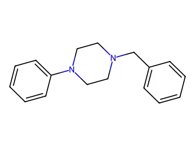 1-Benzyl-4-phenylpiperazine structure