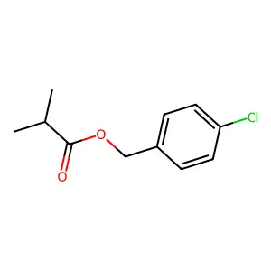 (4-Chlorophenyl)methyl 2-methylpropanoate structure