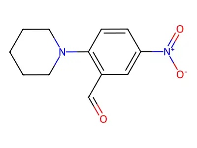 5-Nitro-2-(piperidin-1-yl)benzaldehyde structure