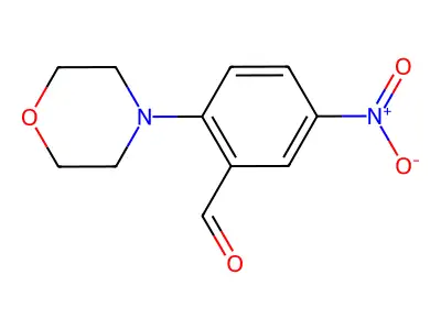 2-Morpholino-5-nitrobenzaldehyde structure