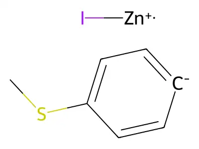 4-(Methylthio)phenylzinc bromide structure