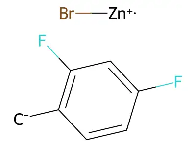 2,4-Difluorobenzylzinc bromide structure