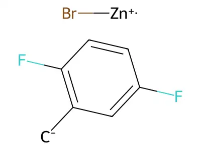 2,5-Difluorobenzylzinc bromide structure