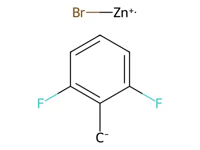 Bromozinc(1+) (2,6-difluorophenyl)methanide structure