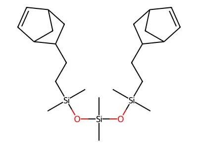 1,1,3,3,5,5-Hexamethyl-1,5-bis[2-(5-norbornen-2-yl)ethyl]trisiloxane structure
