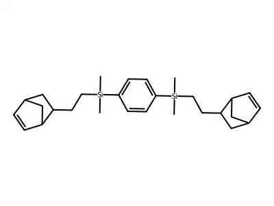 1,4-Bis[dimethyl[2-(5-norbornen-2-yl)ethyl]silyl]benzene structure