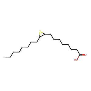8-(3-Octylthiiran-2-yl)octanoic acid structure