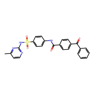 4-benzoyl-N-(4-(N-(4-methylpyrimidin-2-yl)sulfamoyl)phenyl)benzamide structure
