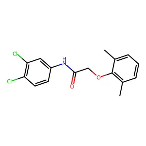N-(3,4-dichlorophenyl)-2-(2,6-dimethylphenoxy)acetamide structure
