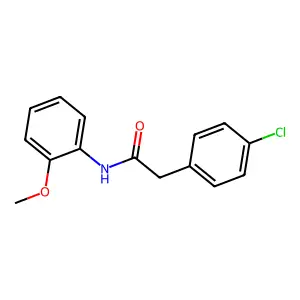 2-(4-氯苯基)-N-(2-甲氧基苯基)乙酰胺 structure