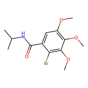 2-溴-3,4,5-三甲氧基-N-异丙基苯甲酰胺 structure