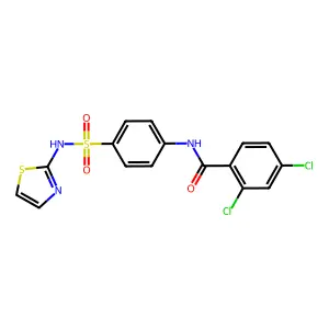 2,4-dichloro-N-[4-(1,3-thiazol-2-ylsulfamoyl)phenyl]benzamide structure