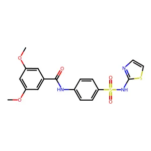 3,5-Dimethoxy-N-[4-(thiazol-2-ylsulfamoyl)-phenyl]-benzamide structure