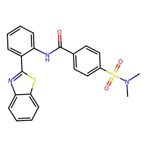N-[2-(1,3-benzothiazol-2-yl)phenyl]-4-(dimethylsulfamoyl)benzamide structure
