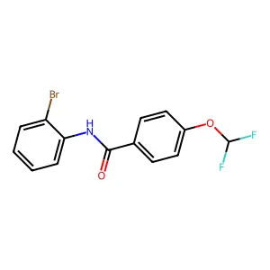 N-(2-溴苯基)-4-(二氟甲氧基)苯甲酰胺 structure