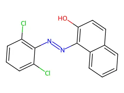 (E)-1-(2-(2,6-dichlorophenyl)hydrazono)naphthalen-2(1H)-one structure