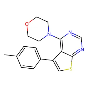 4-[5-(4-Methylphenyl)thieno[2,3-d]pyrimidin-4-yl]morpholine structure