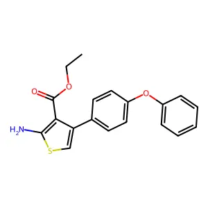 Ethyl 2-amino-4-(4-phenoxyphenyl)thiophene-3-carboxylate structure