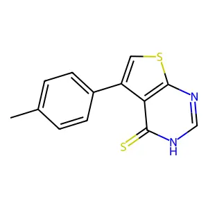 5-(4-甲基苯基)噻吩并[2,3-d]嘧啶-4-硫醇 structure
