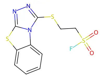 2-([1,2,4]Triazolo[3,4-b][1,3]benzothiazol-1-ylsulfanyl)ethanesulfonyl fluoride structure