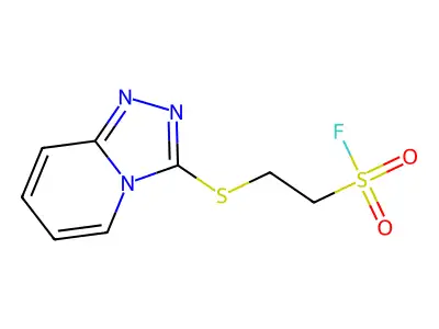 2-([1,2,4]Triazolo[4,3-a]pyridin-3-ylsulfanyl)ethanesulfonyl fluoride structure