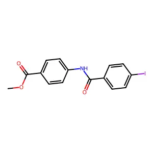 Methyl 4-[(4-iodophenyl)carbonylamino]benzoate structure