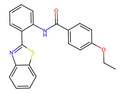 N-[2-(1,3-benzothiazol-2-yl)phenyl]-4-ethoxybenzamide structure