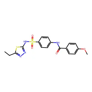 N-{4-[(5-Ethyl-1,3,4-thiadiazol-2-YL)sulfamoyl]phenyl}-4-methoxybenzamide structure