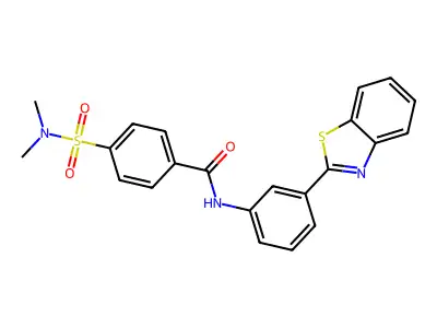 N-[3-(1,3-benzothiazol-2-yl)phenyl]-4-(dimethylsulfamoyl)benzamide structure