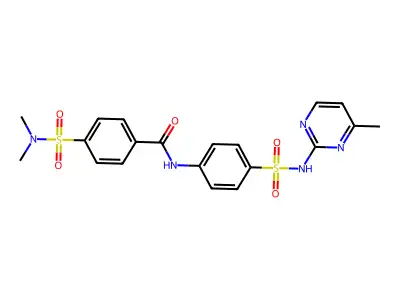 4-(dimethylsulfamoyl)-N-[4-[(4-methylpyrimidin-2-yl)sulfamoyl]phenyl]benzamide structure