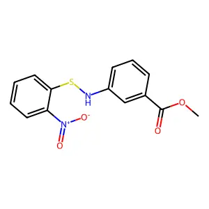 Methyl 3-[(2-nitrophenyl)sulfanylamino]benzoate structure