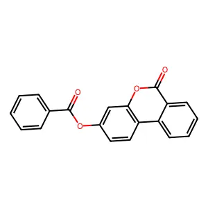 6-oxo-6H-benzo[c]chromen-3-yl benzoate structure