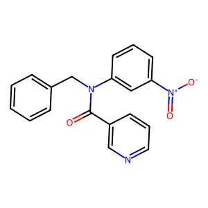 N-benzyl-N-(3-nitrophenyl)pyridine-3-carboxamide structure