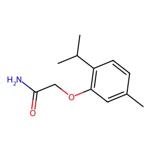2-[5-甲基-2-异丙基苯氧基]乙酰胺 structure