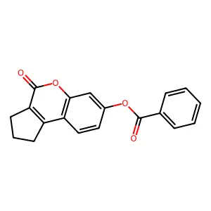 4-Oxo-1,2,3,4-tetrahydrocyclopenta[c]chromen-7-yl benzoate structure