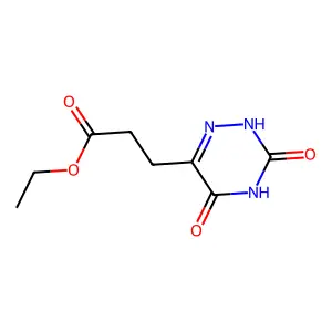 Ethyl 3-(3,5-dioxo-2,3,4,5-tetrahydro-1,2,4-triazin-6-yl)propanoate structure