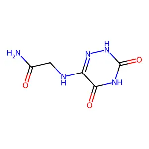 2-((3,5-Dioxo-2,3,4,5-tetrahydro-1,2,4-triazin-6-yl)amino)acetamide structure