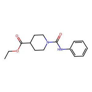 Ethyl 1-(phenylcarbamoyl)piperidine-4-carboxylate structure