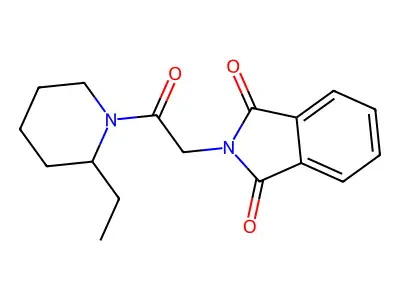 2-[2-(2-Ethylpiperidin-1-yl)-2-oxoethyl]isoindole-1,3-dione structure