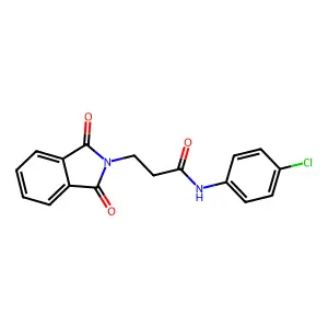 N-(4-Chlorophenyl)-3-(1,3-dioxo-1,3-dihydro-2H-isoindol-2-yl)propanamide structure