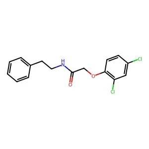 2-(2,4-dichlorophenoxy)-N-(2-phenylethyl)acetamide structure