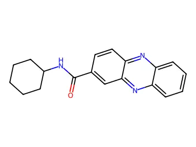N-cyclohexylphenazine-2-carboxamide structure