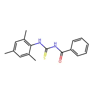 N-[(2,4,6-trimethylphenyl)carbamothioyl]benzamide structure