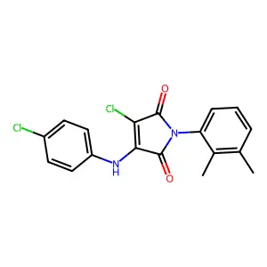 3-Chloro-4-(4-chloroanilino)-1-(2,3-dimethylphenyl)-1H-pyrrole-2,5-dione structure