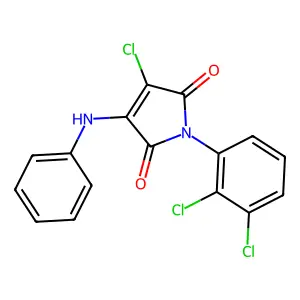 3-Anilino-4-chloro-1-(2,3-dichlorophenyl)pyrrole-2,5-dione structure