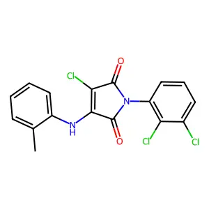 3-Chloro-1-(2,3-dichlorophenyl)-4-(2-methylanilino)pyrrole-2,5-dione structure