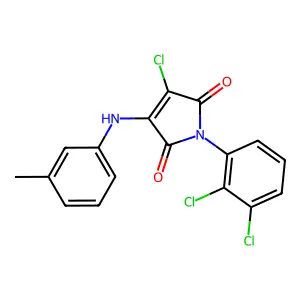 3-Chloro-1-(2,3-dichlorophenyl)-4-(3-methylanilino)pyrrole-2,5-dione structure