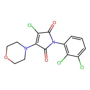 3-Chloro-1-(2,3-dichlorophenyl)-4-morpholin-4-ylpyrrole-2,5-dione structure