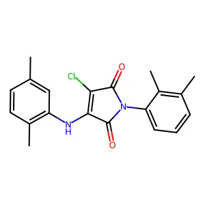 3-Chloro-4-(2,5-dimethylanilino)-1-(2,3-dimethylphenyl)pyrrole-2,5-dione structure