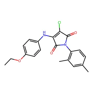 3-Chloro-1-(2,4-dimethylphenyl)-4-(4-ethoxyanilino)pyrrole-2,5-dione structure